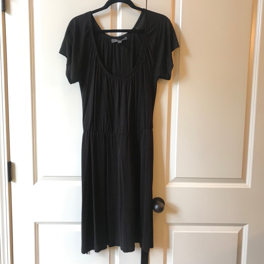Forth & Towne black midi dress
